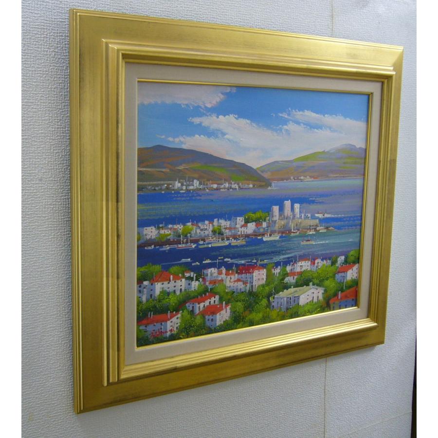 絵画 油絵 竹内敏彦 肉筆油絵 風景画 ヨーロッパ F10 送料無調