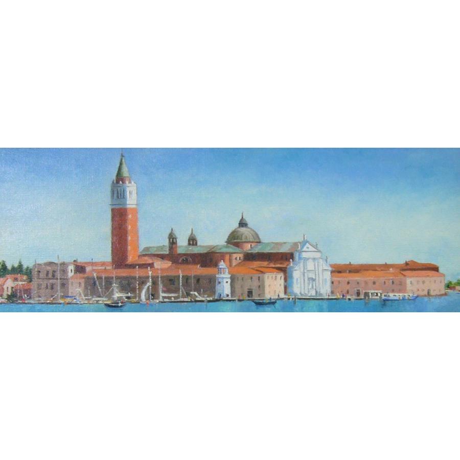 絵画 油絵 梅沢民雄 肉筆絵画 風景画 ベニス P10 送料無料 : アート