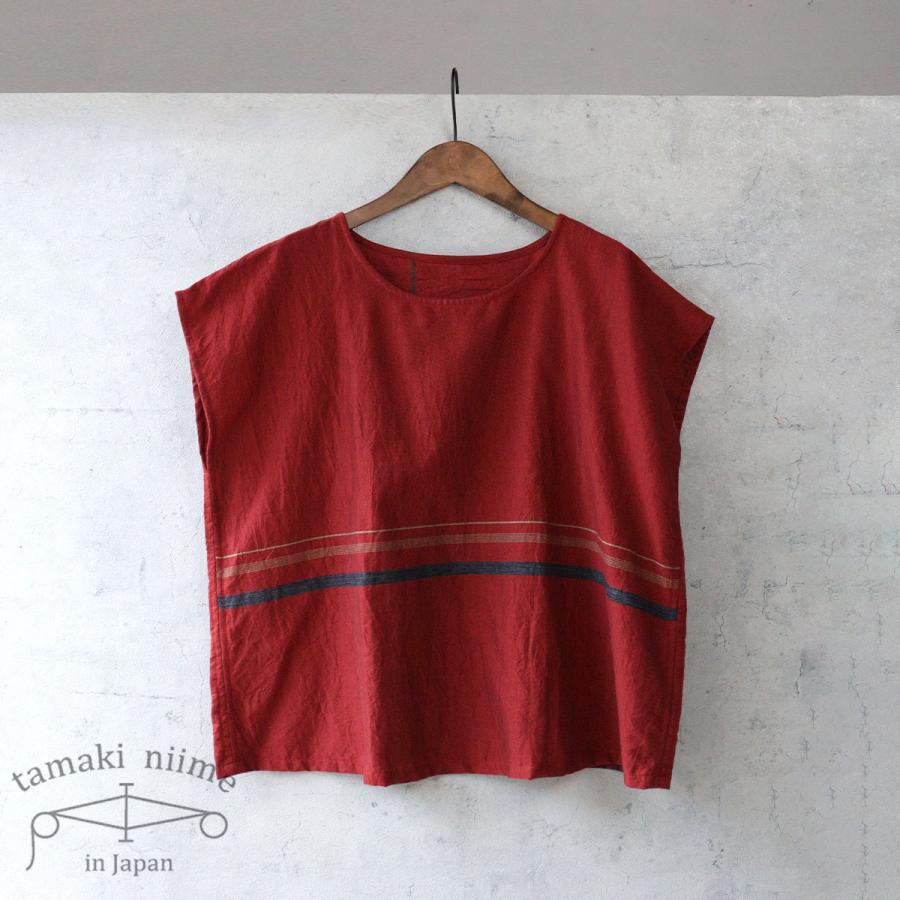 tamaki niime Tシャツ 播州織 コットン suton-T SHORT 全て一点もの