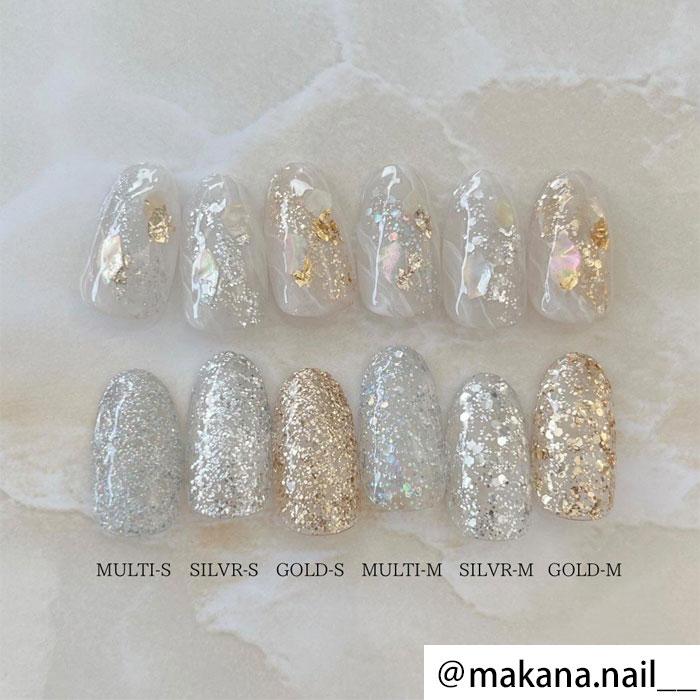 6個セット】ダイヤモンド グリッター ジェル ジェルネイル コネクト