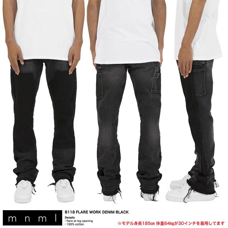 mnml（ミニマル） 爆買 フレアパンツ フレアデニム デニムパンツ