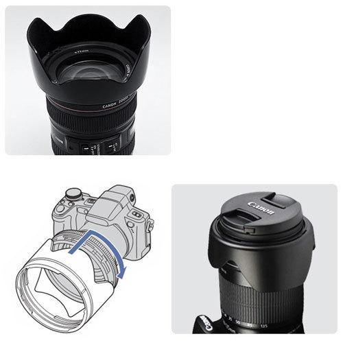 Canon レンズフード EW-73B 互換品 一眼レフ用交換レンズ EF-S17-85mm