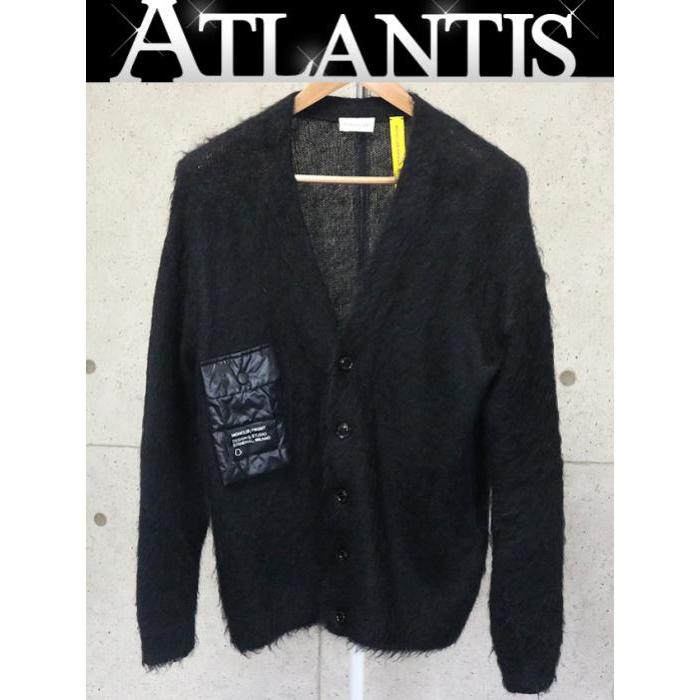 MONCLER（モンクレール） 銀座店 フラグメント モヘア カーディガン 黒