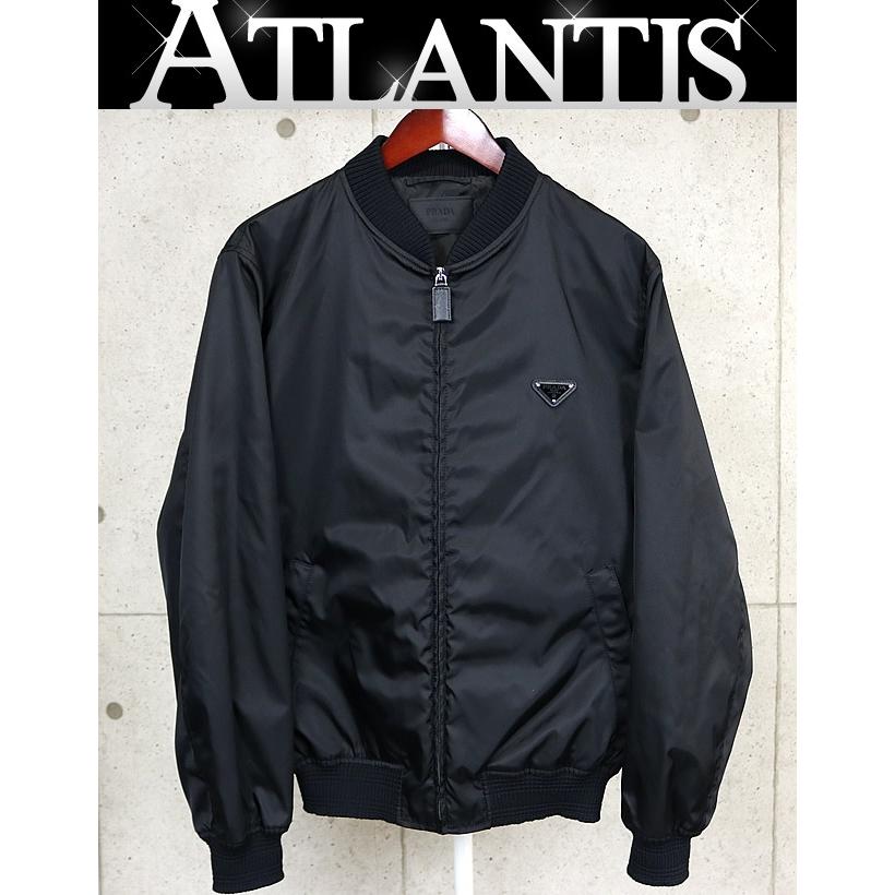 PRADA 銀座店 プラダ トライアングル ロゴ プレート ボンバー
