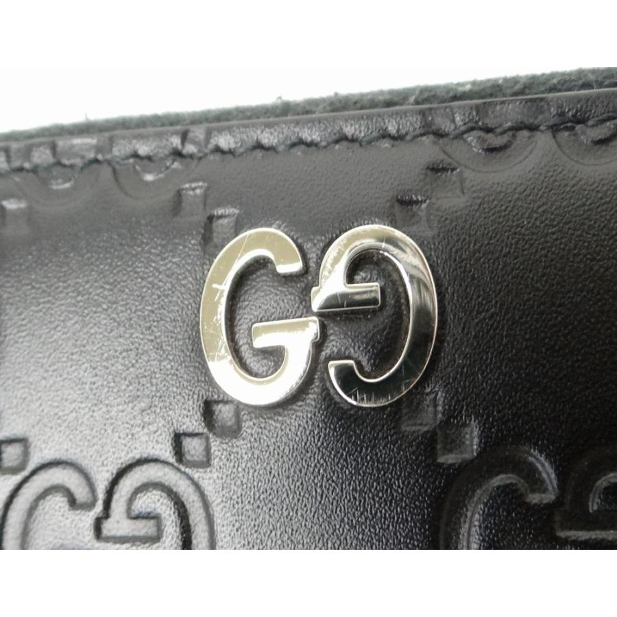 グッチシマ GUCCI グッチ 473928 レザー ラウンドファスナー長財布
