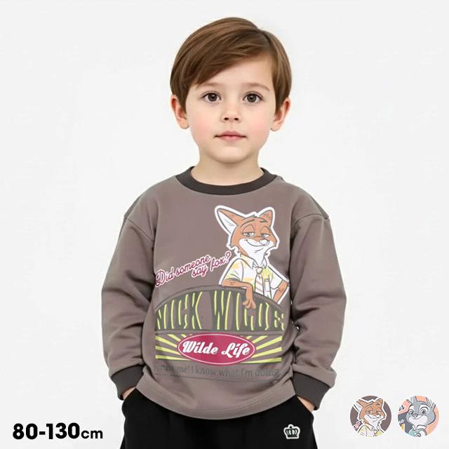 Disney（ディズニー） ズートピア ニック ジュディ ロンT キッズ 綿100