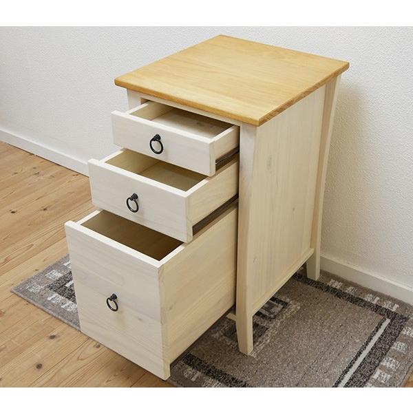 フレンチカントリーデスク サイドチェストF03セット リング取っ手