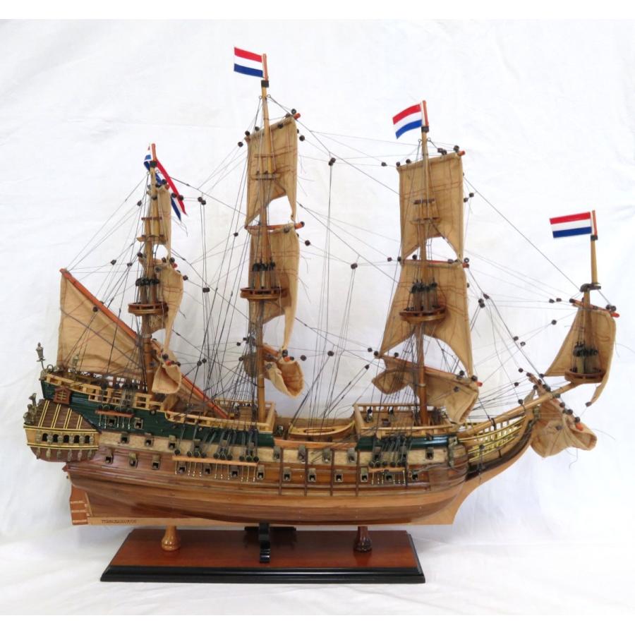 帆船模型 完成品 木製 フリースランド Fresland オランダ帆船 全長