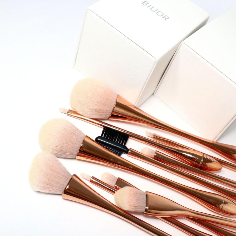 BIUOR 10本メイクブラシセット アイシャドウブラシ 化粧ブラシ 高級