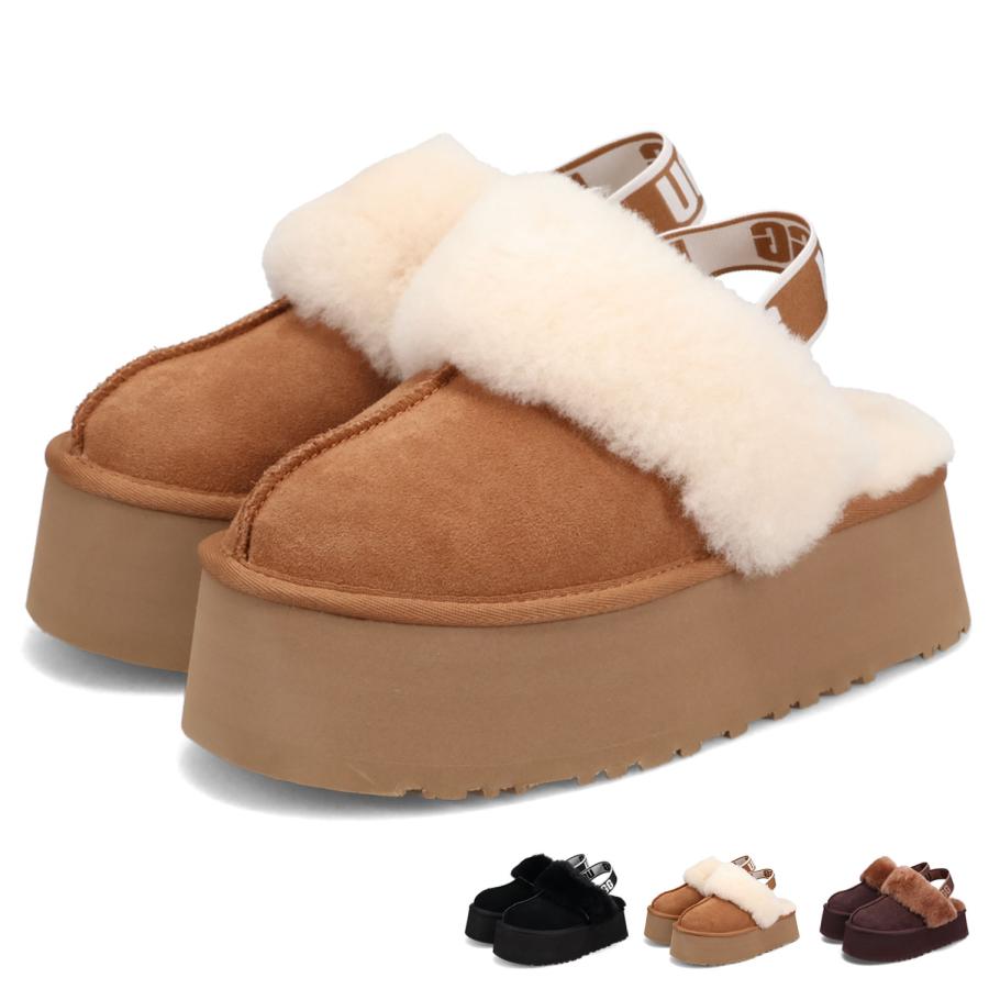 UGG（アグ） サンダル ファー ファンケット レディース 厚底 FUNKETTE