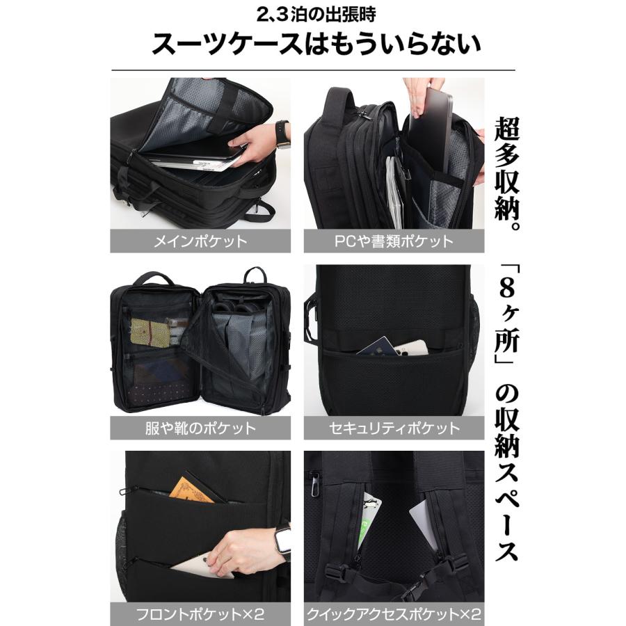 Evoon 公式 マルチビジネスリュック3.0 ビジネスリュック メンズ