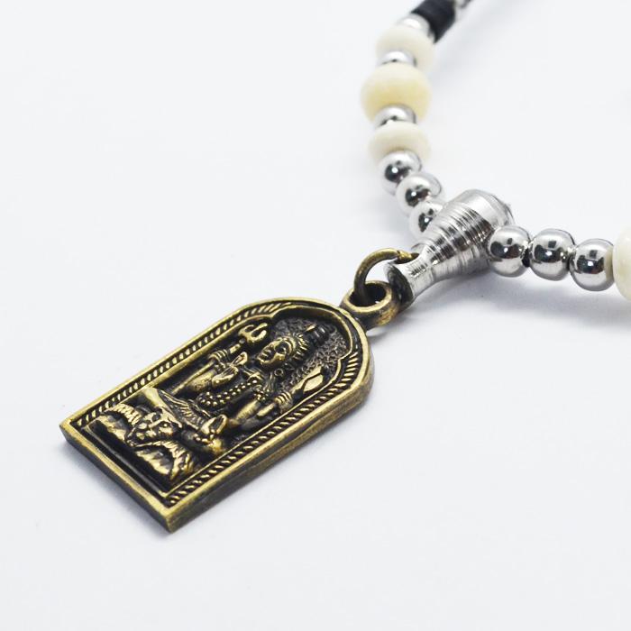 チェーン付】プラクルアン プレート シヴァ神 ビーズチェーン チャーム