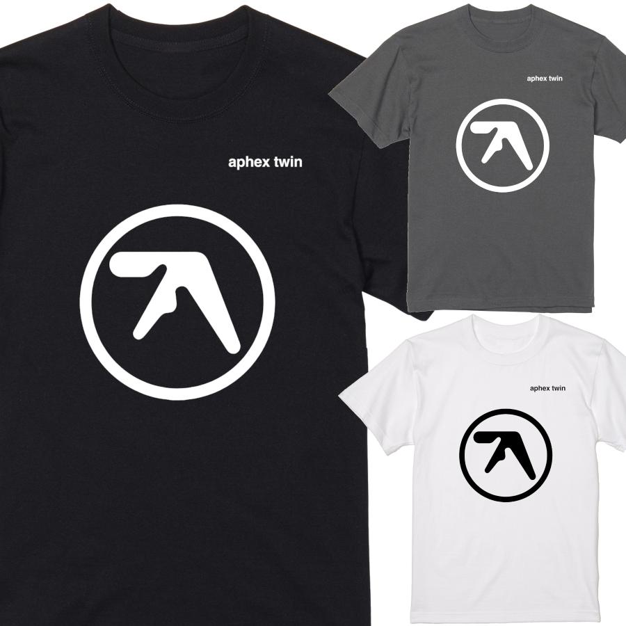 aphex twin Tシャツ 半袖 黒 90年代 ロック パンク バンド ビンテージ