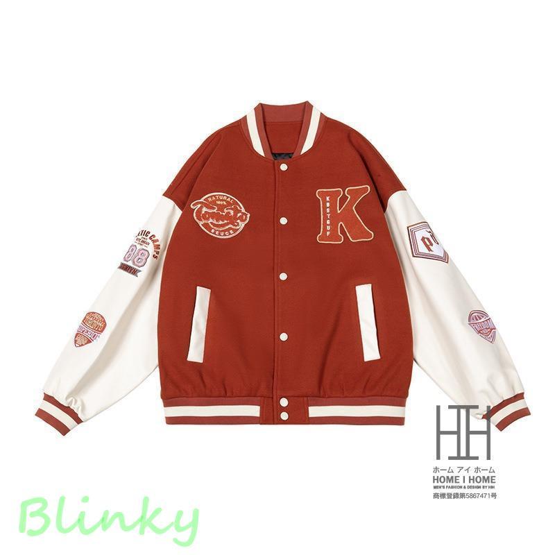 スタジャン メンズ レディース 野球服 革 レザー 赤 グリーン 切り替え