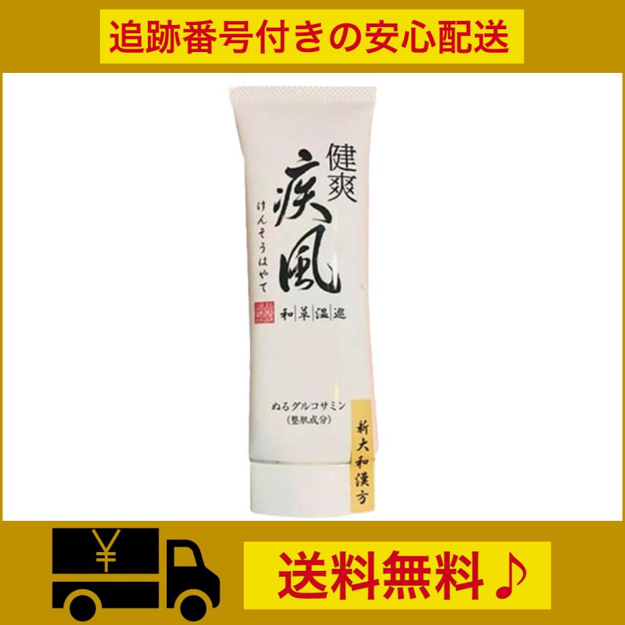 健爽疾風 80g 塗るグルコサミン ボディー マッサージ クリーム 新大和