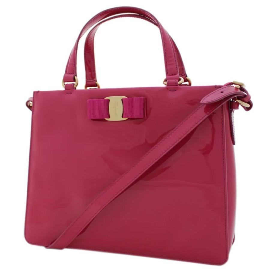 サルヴァトーレフェラガモ ヴァラリボン 2WAY ハンドバッグ レディース