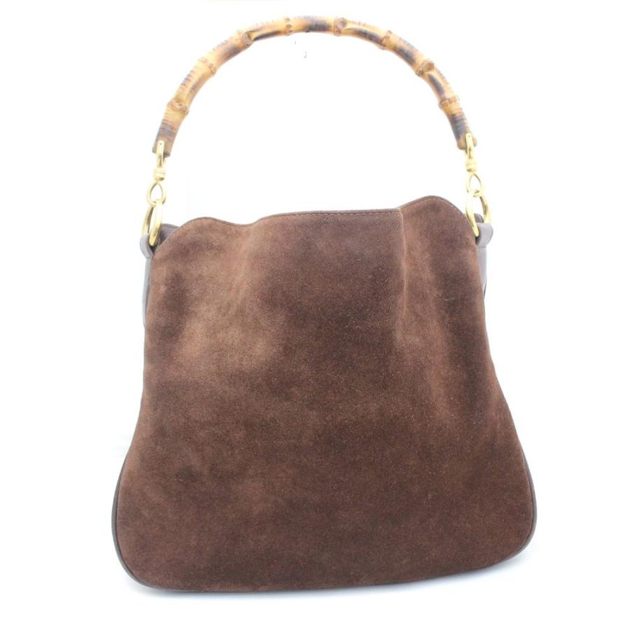 GUCCI（グッチ） 2WAY バンブー ハンドバッグ レディース スウェード