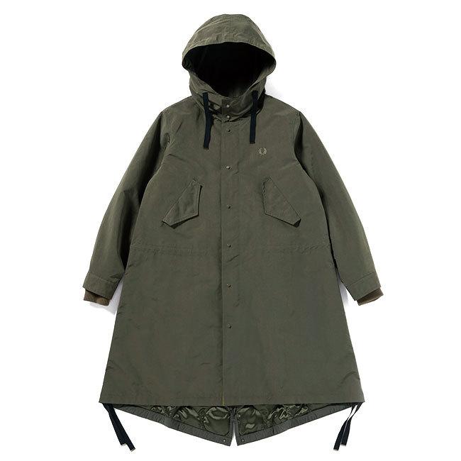 Fred Perry フレッドペリー ミックスパネル モッズパーカー F6325