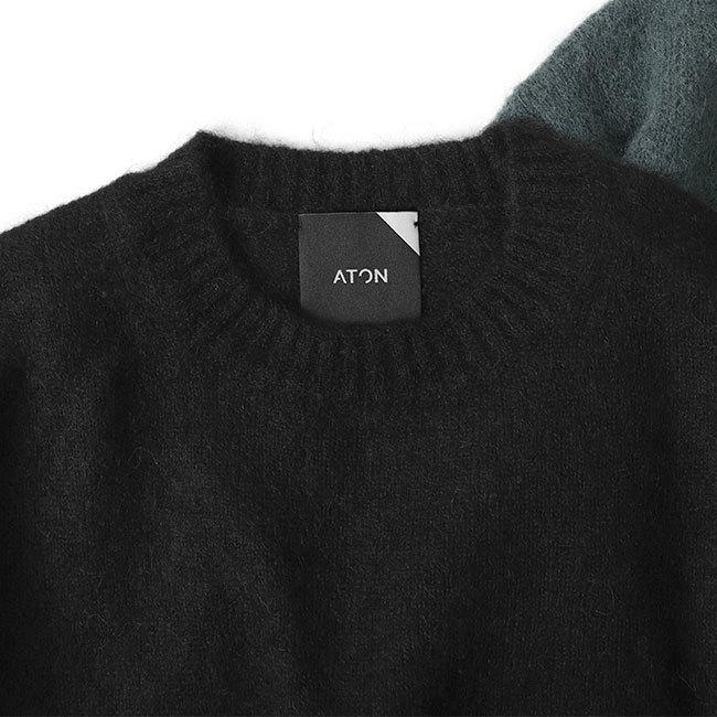 ATON エイトン アルパカウール クルーネック セーター KRAGIW0802