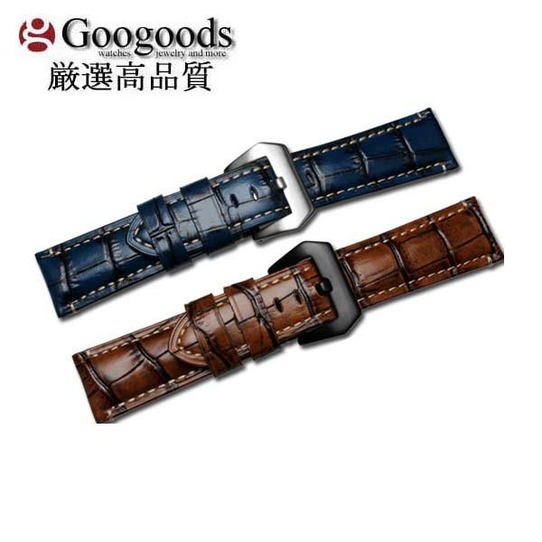 For PANERAI パネライ 汎用 幅24mm 時計バンド イタリア高級本革ベルト