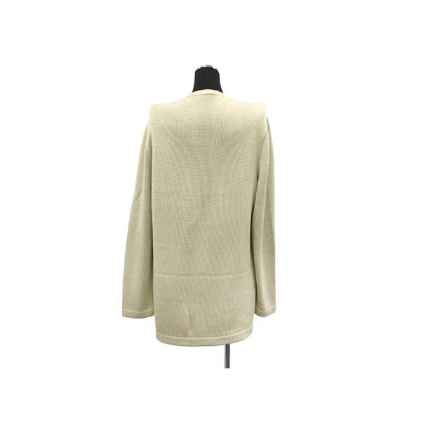 HERMES（エルメス） カーディガン シルク ベージュ レディースサイズL