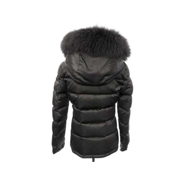 PRADA（プラダ） ダウンジャケット ファートリム付 ブルーフォックス