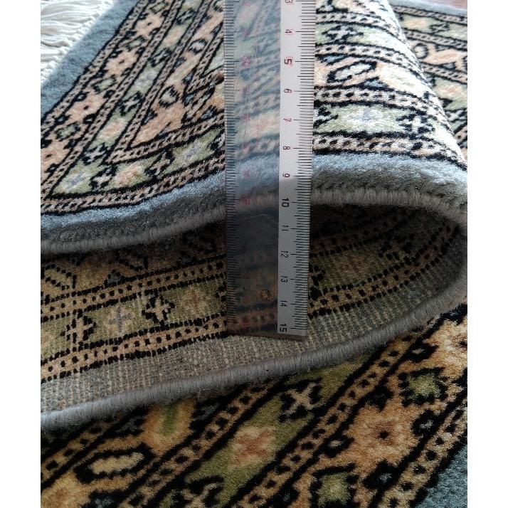 パキスタン絨毯 ウール100％ 手織り絨毯 ムガール 玄関マット 約62