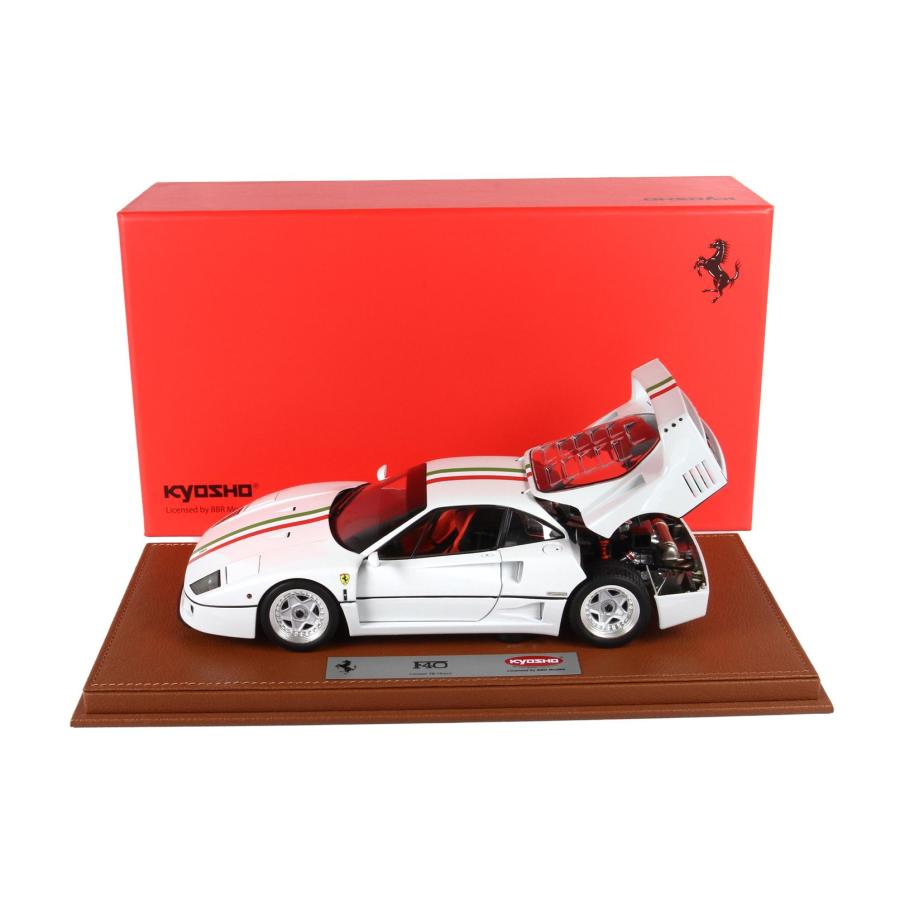 B.B.R BBR 京商 1/18 Ferrari F40 メタリックホワイト トリコロール