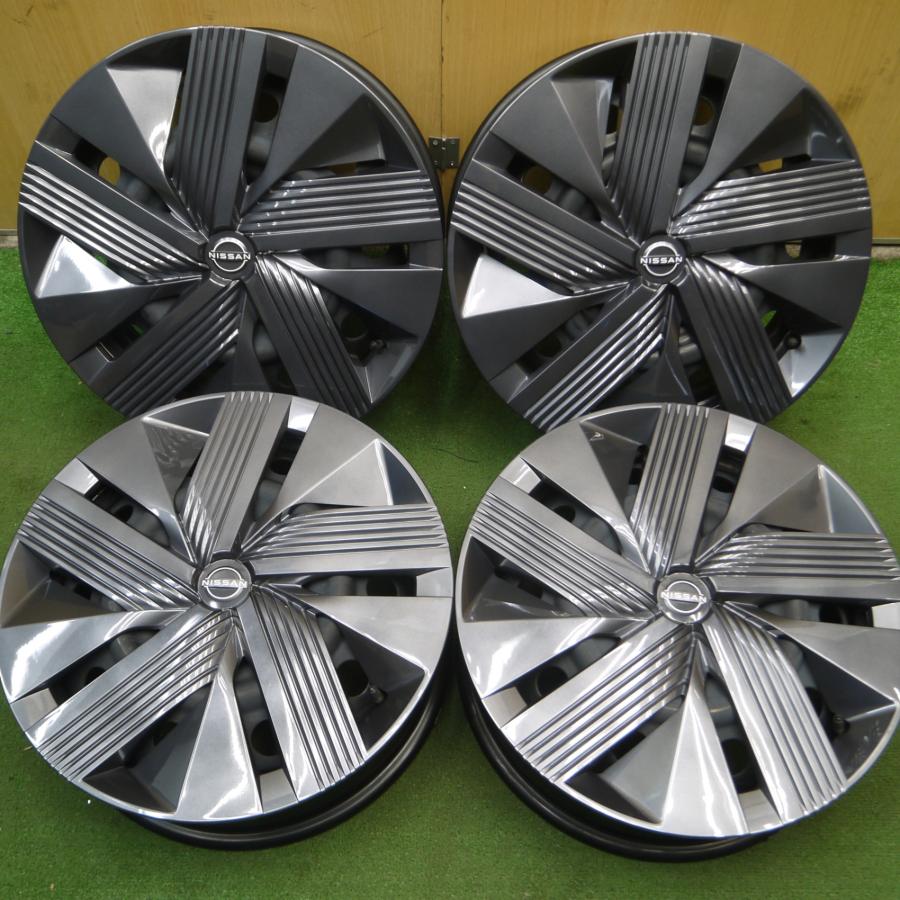 送料無料* 新車外し☆日産 E13 ノート 純正 スチール ホイール 16