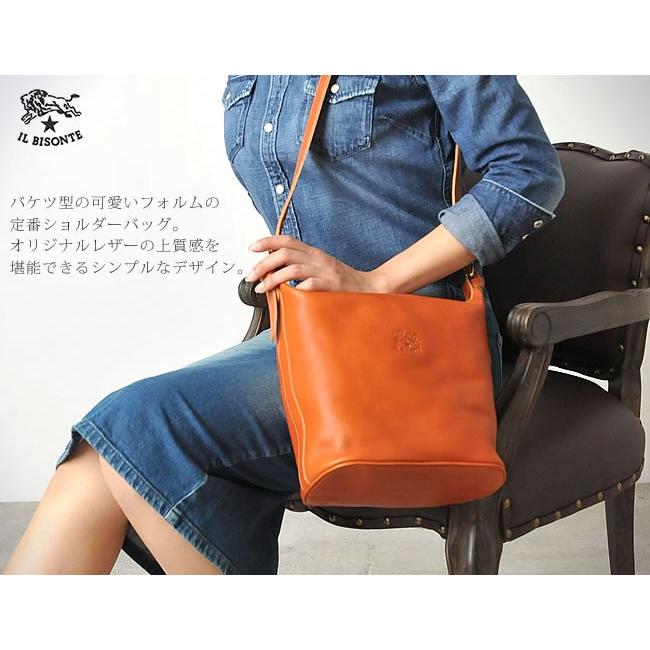 IL BISONTE（イルビゾンテ） レザー ショルダーバッグ レディース