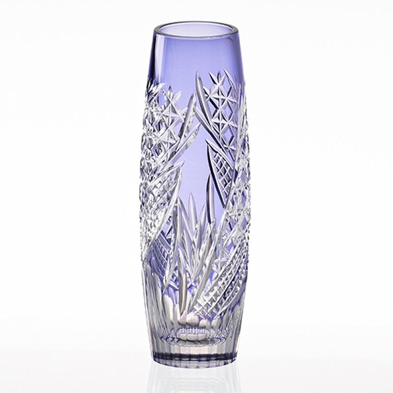 カガミクリスタル 江戸切子 一輪挿 穂風 クリスタル 記念品 花瓶