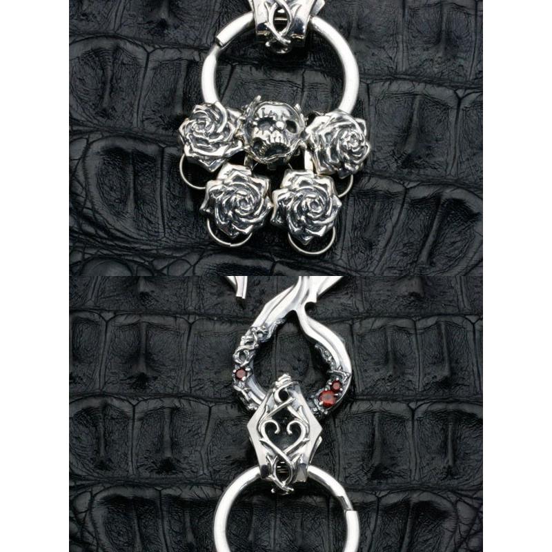 エフエーエル キーチェーン メンズ ブランド シルバー ローズアイビー