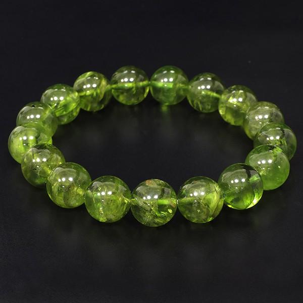 ペリドット ブレスレット 大玉 12mm 18.5cm 天然石 パワーストーン