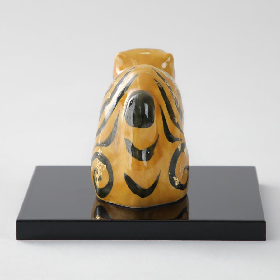 干支 寅 置物 清水焼 六兵衛窯 寅歳置物 敷板 木箱入り 干支飾り 虎の