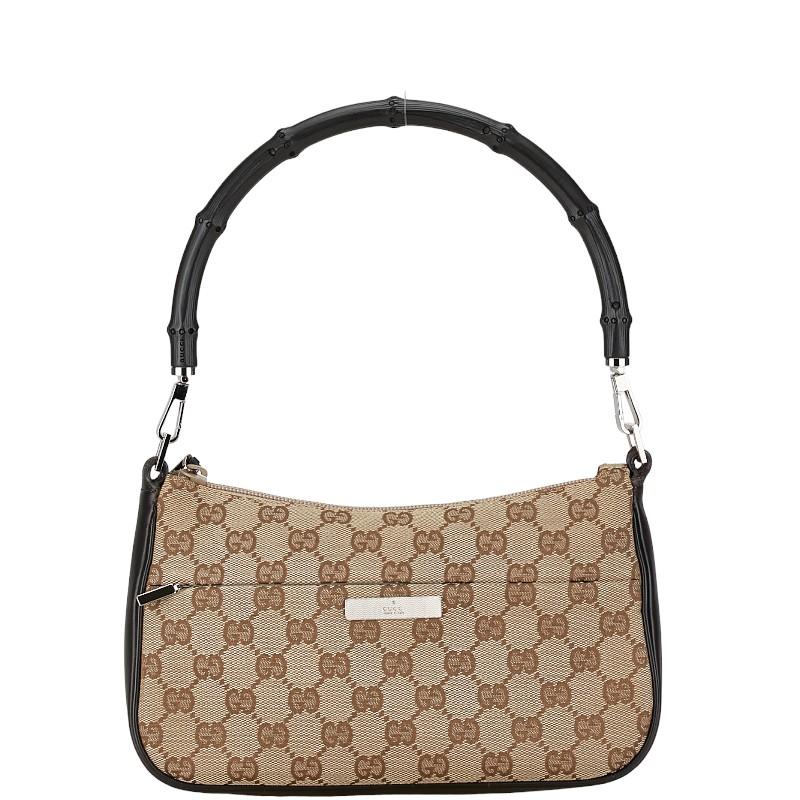 GUCCI（グッチ） GGキャンバス バンブー ハンドバッグ 001 3870 001274
