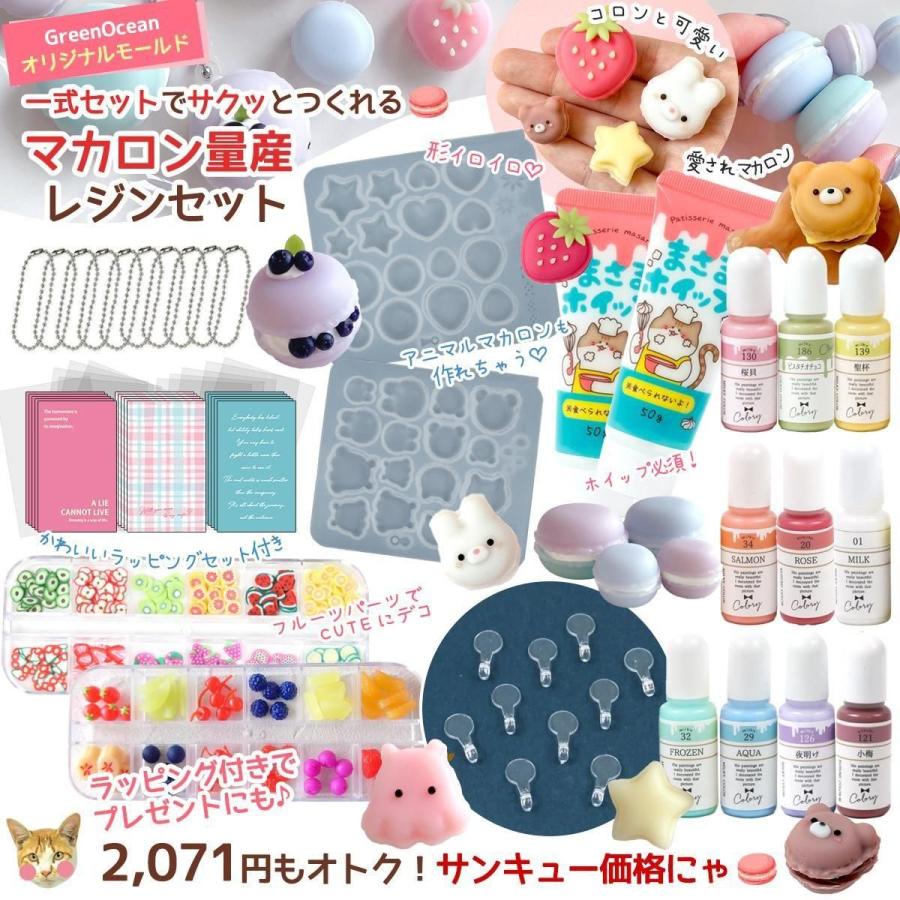 隠れ工房GreenOcean レジンセット マカロン量産 レジンキット