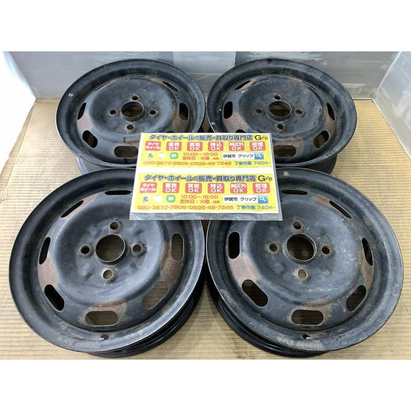 ダイハツ（DAIHATSU） 旧車 純正系 スチールホイール 13 4.5j 実測+45