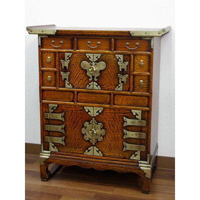 時代箪笥/からくり箪笥 送料無料 魚鍵付き バタフライキャビネット 李