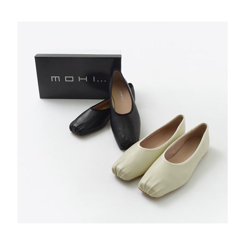 MOHI（モヒ） レザー スクエア バレエシューズ / シューズ