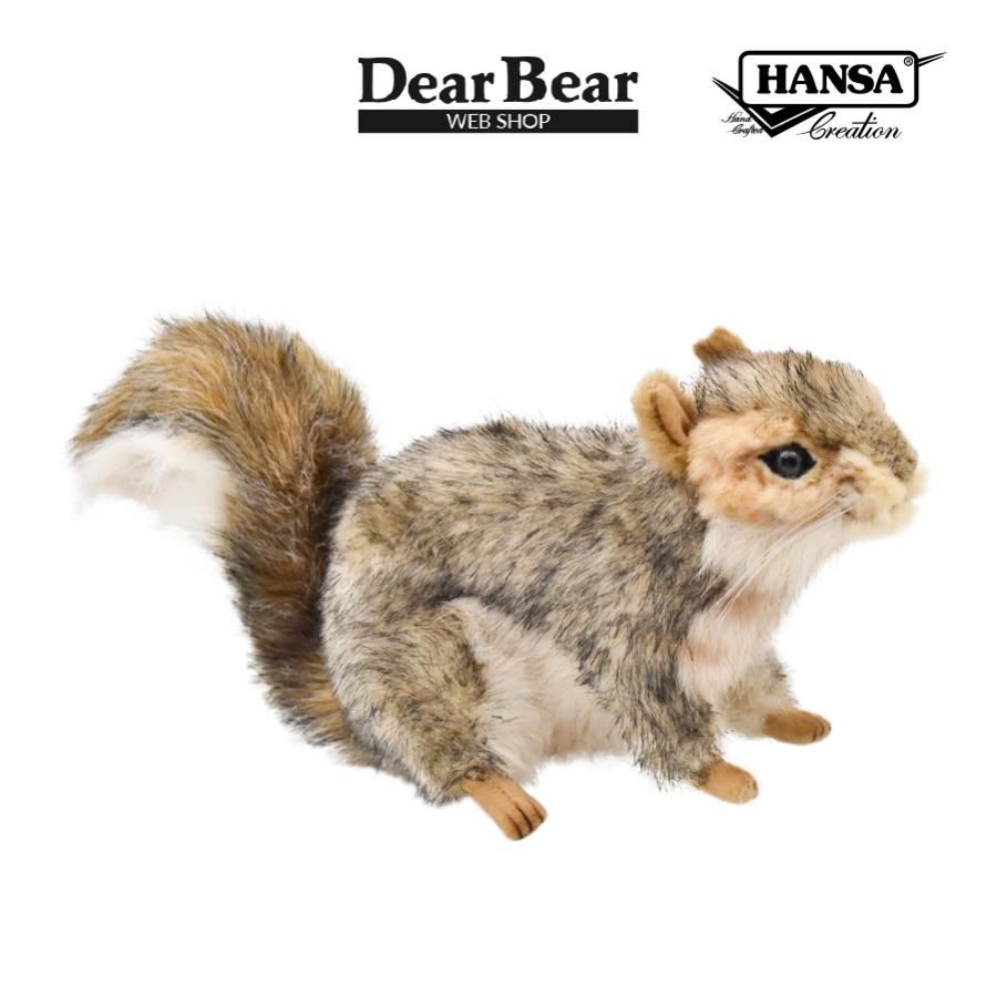 HANSA BH4840 ハイイロリス りす 栗鼠 ぬいぐるみ リアル : Dear Bear