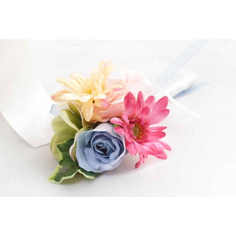 ブーケ ＋ ブートニア セット 結婚式 ウェディング カラフル ラウンド