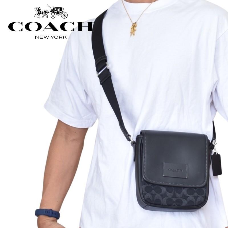 COACH（コーチ） ショルダーバッグ ポーチ 小さめ シグネチャー デニム