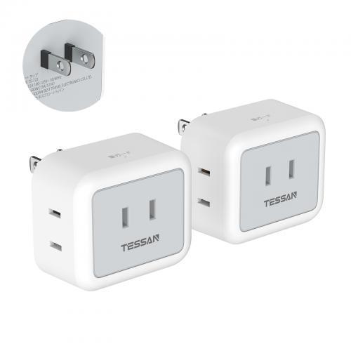 TESSAN テッサン コンセントタップ 3AC口 雷ガード コンセント 分岐 直
