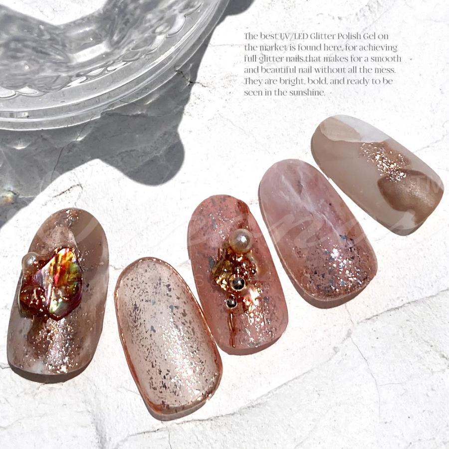 ジェルネイルスパークリングラメジェル 全28色 ネイルカラー