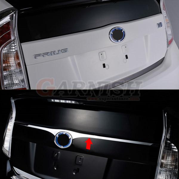 人気 プリウス 30系 前/後期 リアエンブレムトリム メッキ