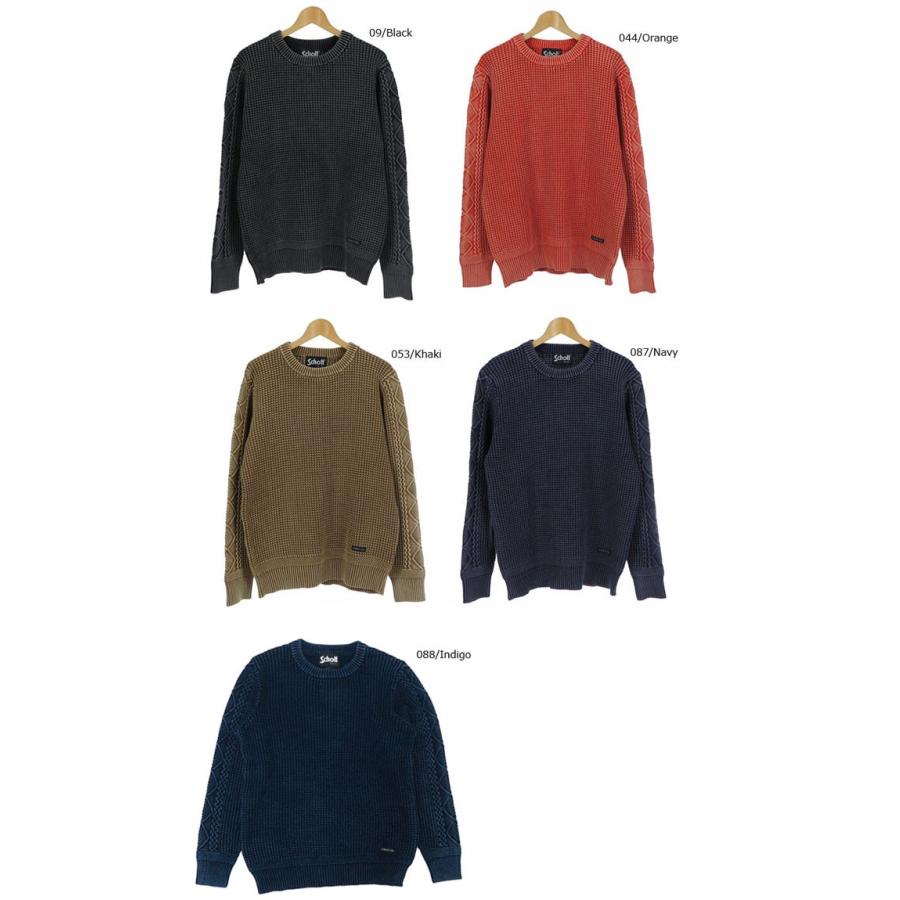Schott N.Y.C（ショット） Schott ダルカラー クルーネック ニット