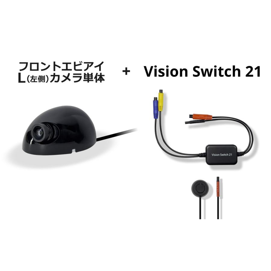 フロントエビアイカメラL(左側ブラック)＆ビジョンスイッチ21 蝦眼