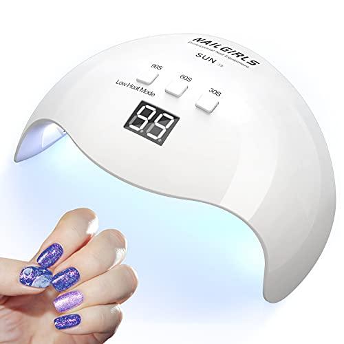 NAILGIRLS LED & UV ネイルライト 48W ジェルネイル ライト レジン用