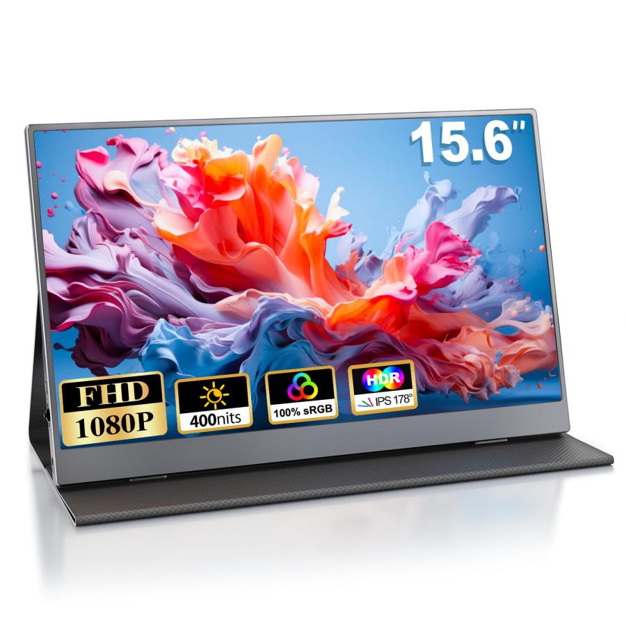 CUIUIC モバイルモニター 15.6インチ モバイルディスプレイ ポータブル