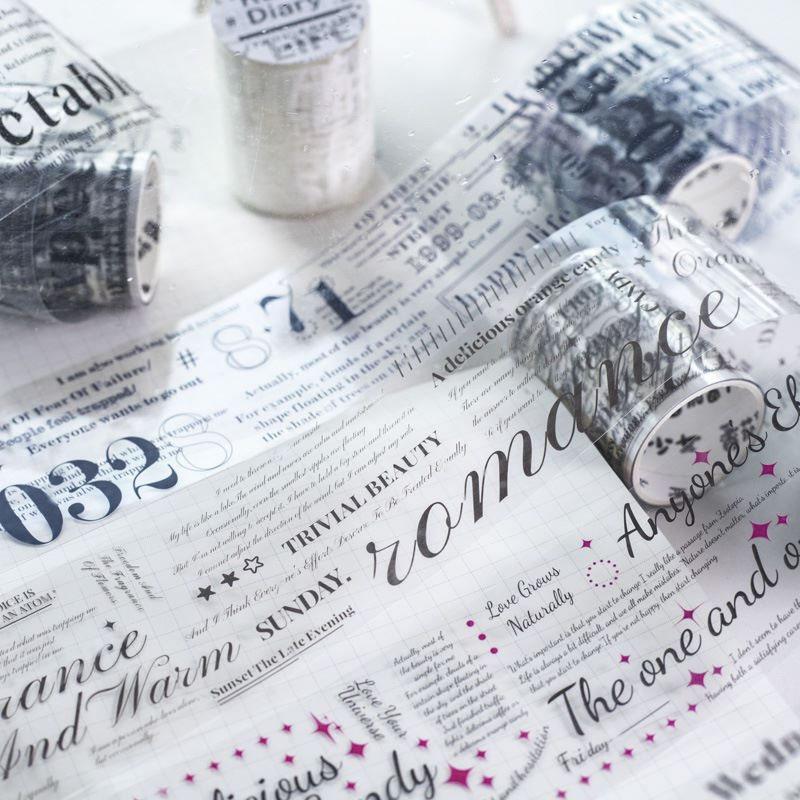 コラージュ 素材 マスキングテープ マステ 英字 英文 フレーズ